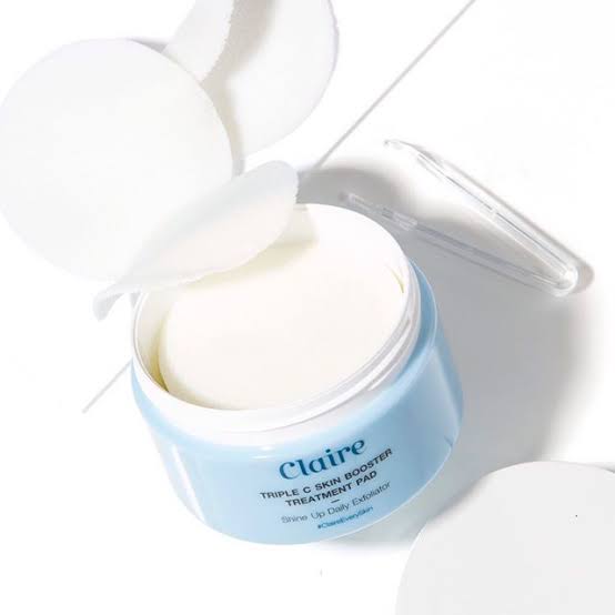 Claire,Triple C Skin Booster Treatment Pad ,Claire Triple C Skin Booster Treatment Pad ,Claire Triple C Skin Booster Treatment Pad แบบกระปุก,แคลร์ ,Claire Triple C Skin Booster Treatment Padราคา,Claire Triple C Skin Booster Treatment Pad รีวิว